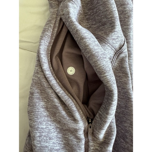 Lululemon Womens Ready to Rulu Hoodie Pullover Size Medium Heathered Mulberry - Picture 12 of 13